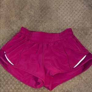 Lululemon Athletica Pink Athletic Shorts Moisture-Wicking Design